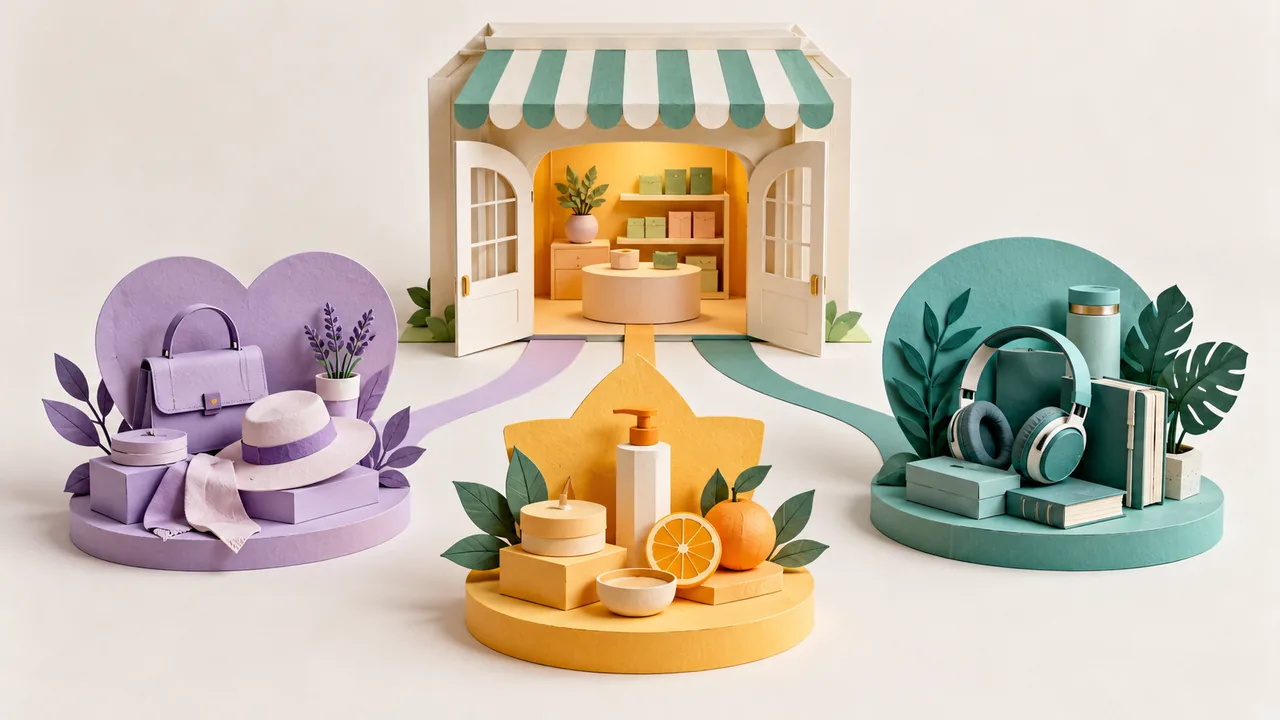 AI-Powered Hyper-Personalization in E-Commerce and Digital Subscription Portals — paper craft illustration
