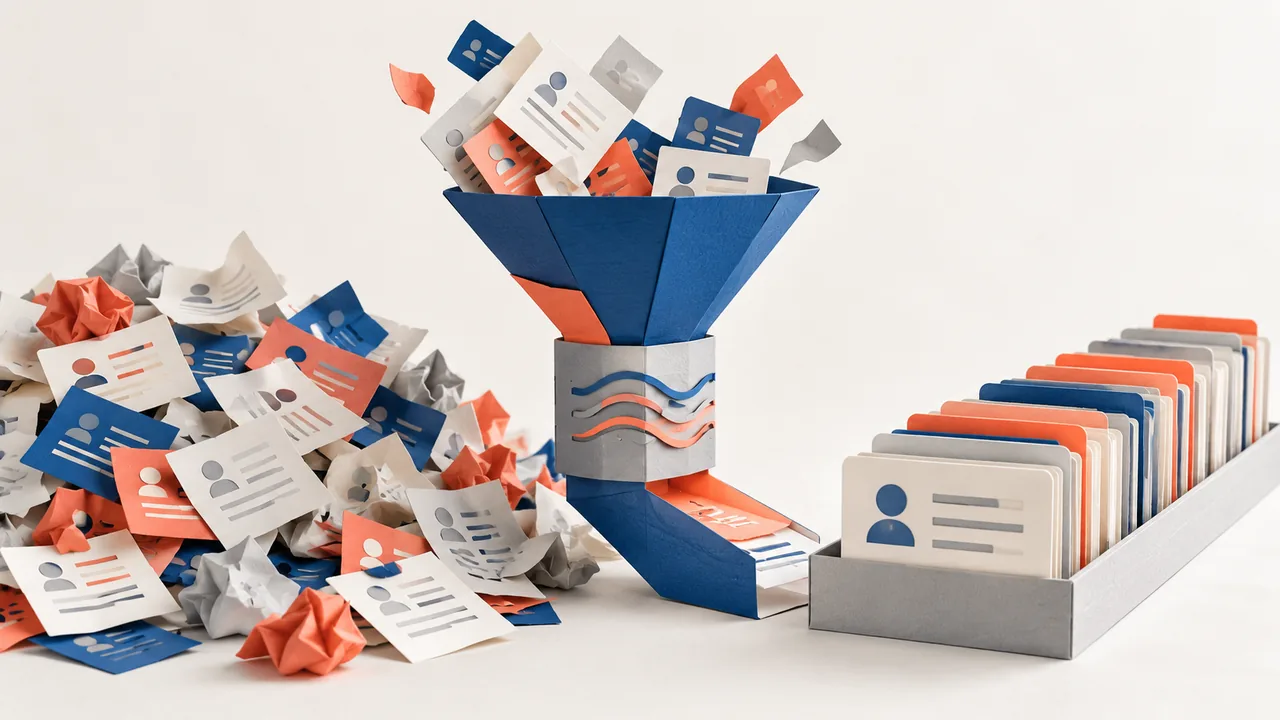 Automating Enterprise CRM Data Hygiene with Natural Language Processing — paper craft illustration