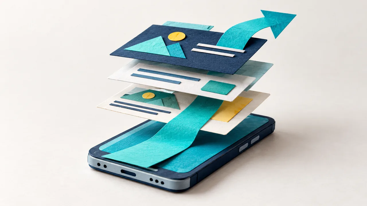 Core Web Vitals as a Ranking Signal: Technical Remediation for Mobile Page Speed — paper craft illustration