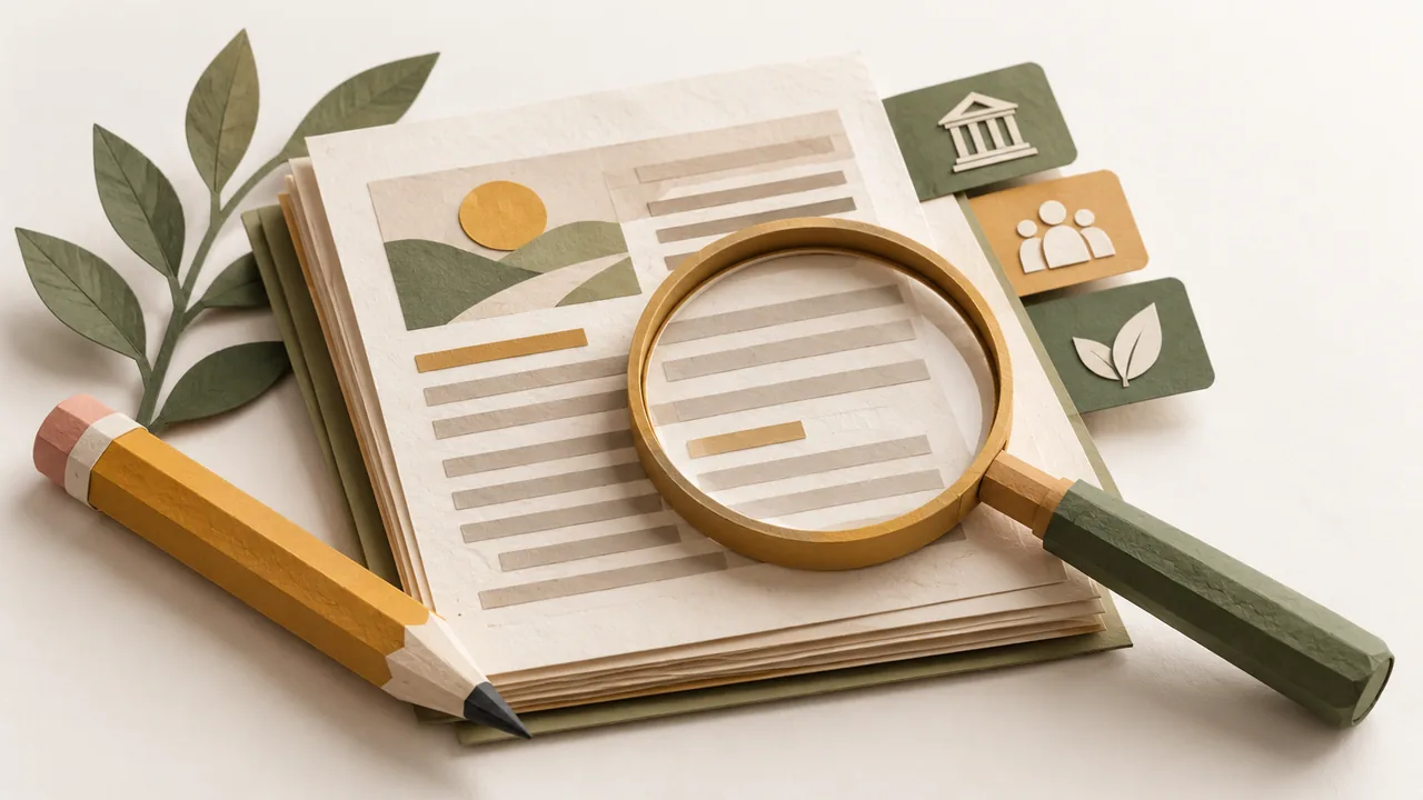 Google Helpful Content &amp; E-E-A-T Framework: Technical Auditing for B2B Market Leaders, paper craft illustration
