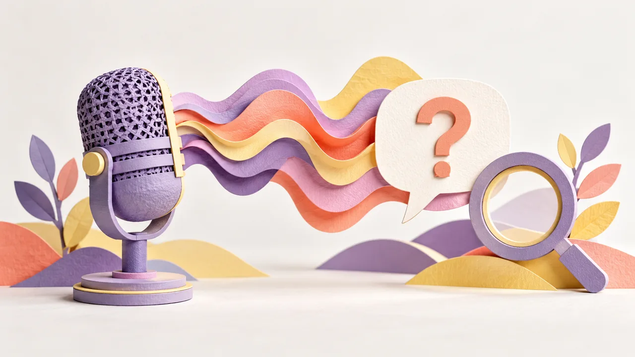 Voice Search Optimization &amp; Conversational Keyword Architecture for 2026 and Beyond — paper craft illustration