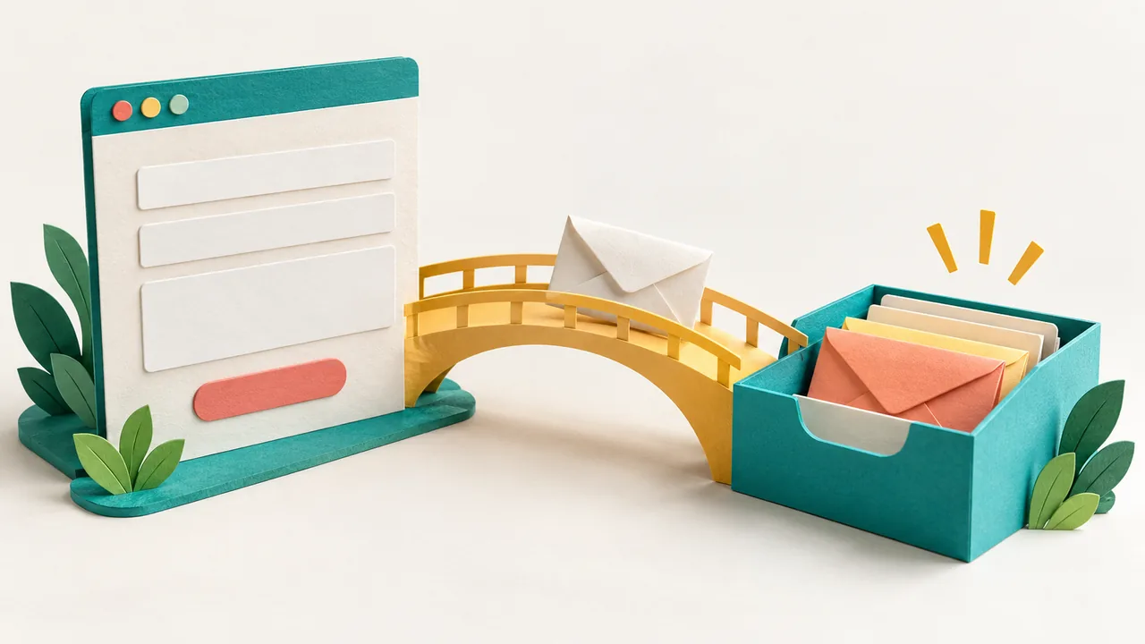 Why Contact Forms Lose Enquiries: A Practical Website Checklist, paper craft illustration